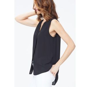Sleeveless Pintuck Blouse